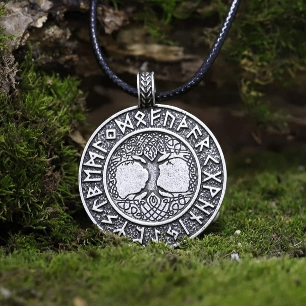 Silver Rune Pendant Necklace